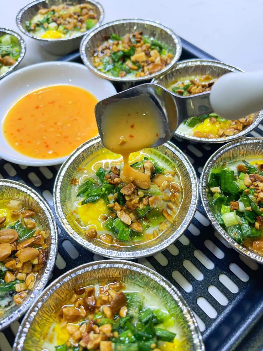 hàu nướng mỡ hành bằng giấy bạc